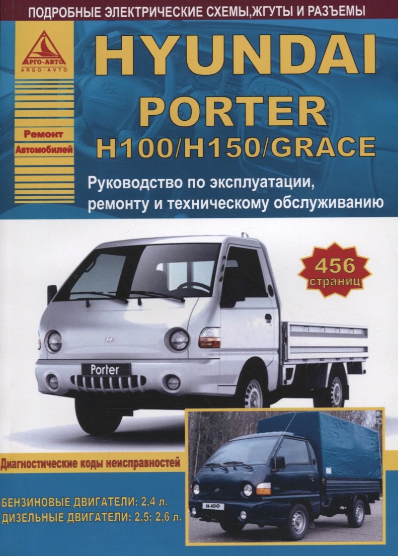 Hyundai Porter H100/H150/ Grace с бензиновыми и дизельными двигателями. Эксплуатация. Ремонт. ТО
Hyundai Porter H100/H150/ Grace с бензиновыми и дизельными двигателями. Эксплуатация. Ремонт. ТО