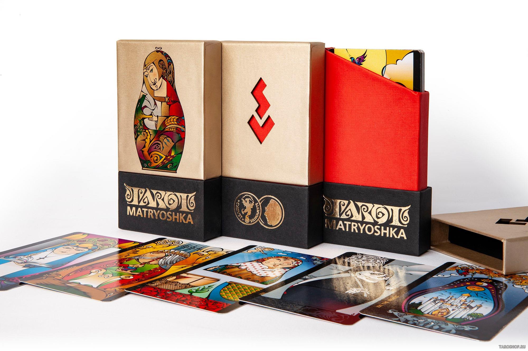 Tarot Matryoshka / Таро Матрешка (22 Старших Аркана + описание на рус. и англ. яз.) (коробка) (ПИ)
Tarot Matryoshka / Таро Матрешка (22 Старших Аркана + описание на рус. и англ. яз.) (коробка) (ПИ)
