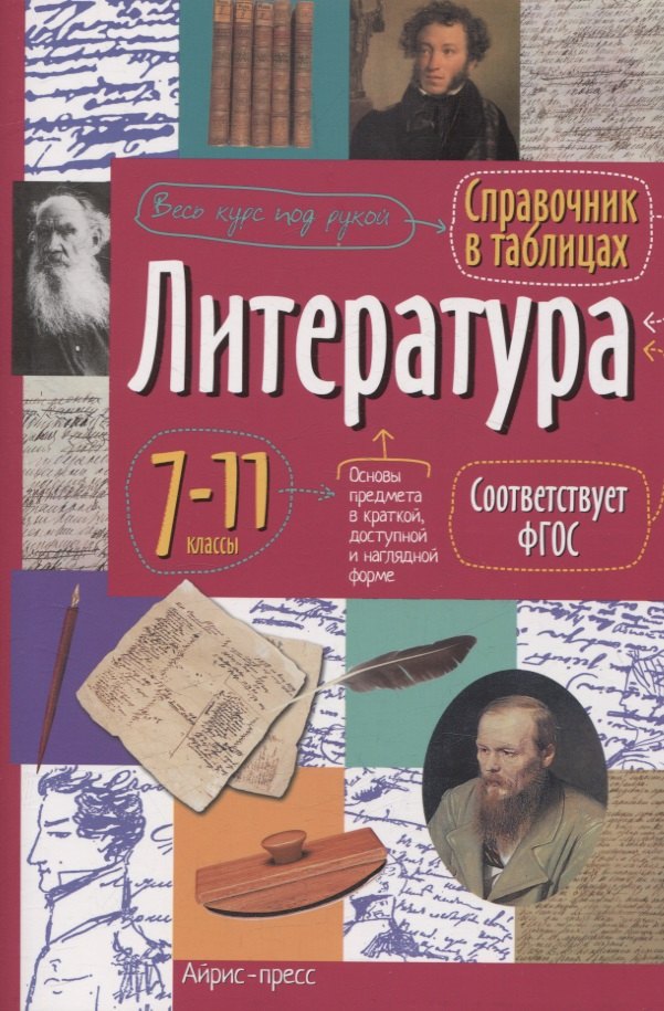 Справочник в таблицах. Литература 7-11 классы