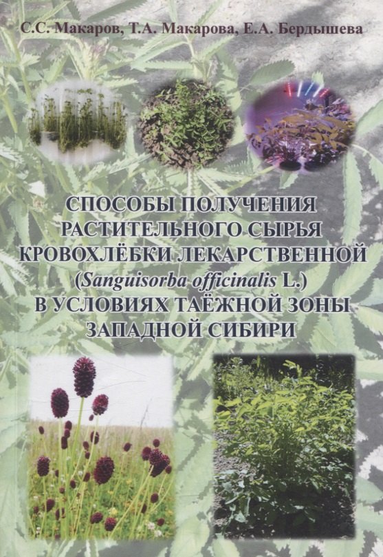 Способы получения растительного сырья кровохлёбки лекарственной (Sanguisorba officinalis L) в условиях таежной зоны Западной Сибири : монография
Способы получения растительного сырья кровохлёбки лекарственной (Sanguisorba officinalis L) в условиях таежной зоны Западной Сибири : монография