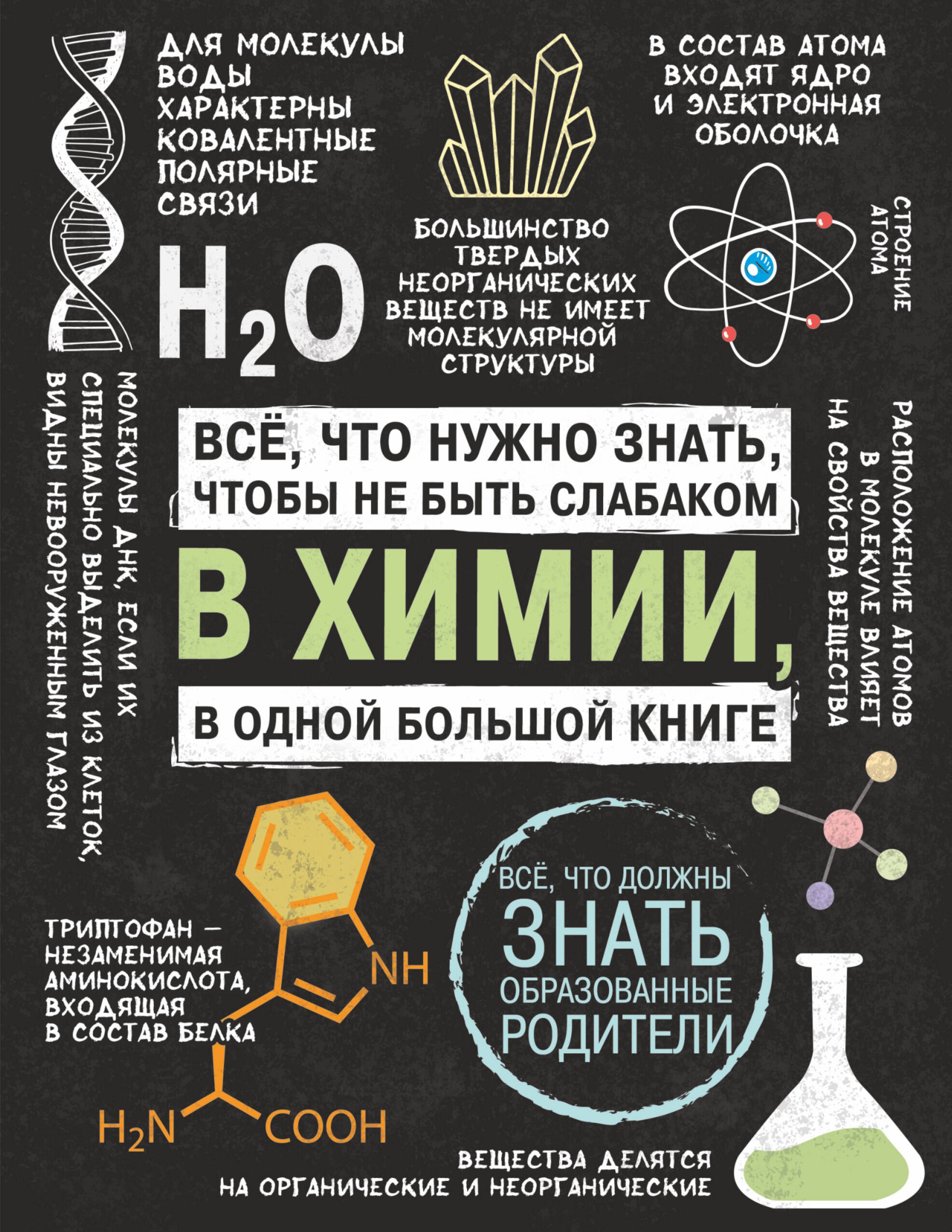 Все что нужно знать, чтобы не быть слабаком в химии в одной большой книге
Все что нужно знать, чтобы не быть слабаком в химии в одной большой книге