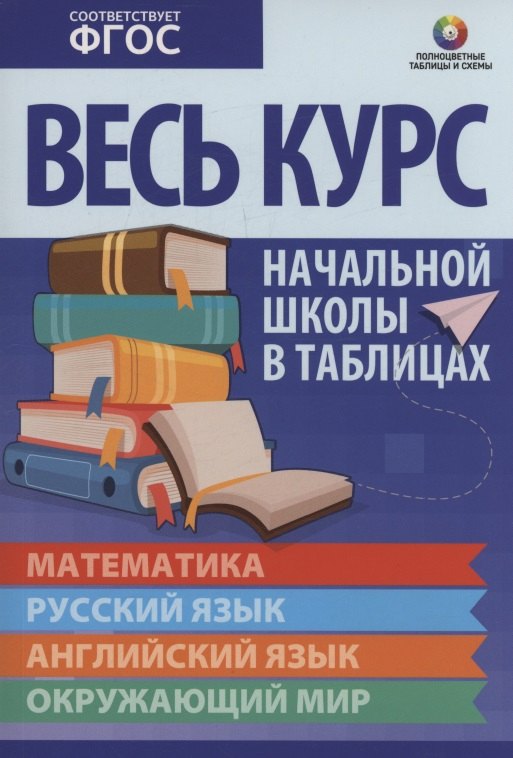 Весь курс начальной школы в таблицах: математика, русский язык, английский язык, окружающий мир
Весь курс начальной школы в таблицах: математика, русский язык, английский язык, окружающий мир