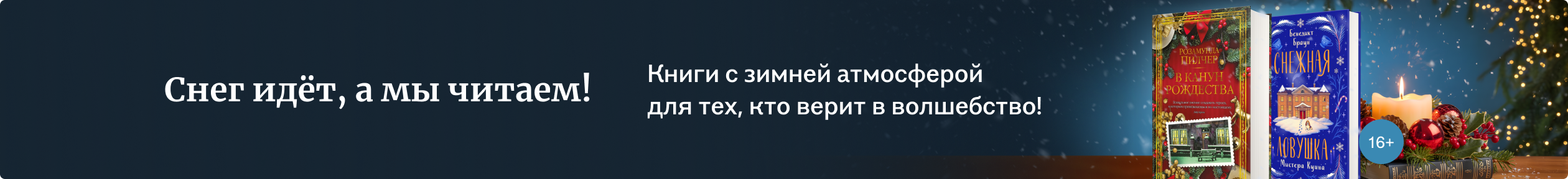 изображение Снег идёт, а мы читаем!