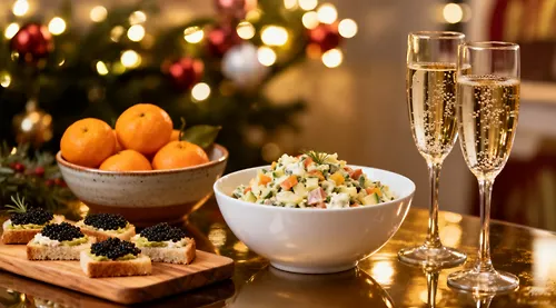 Новогодний стол из книг