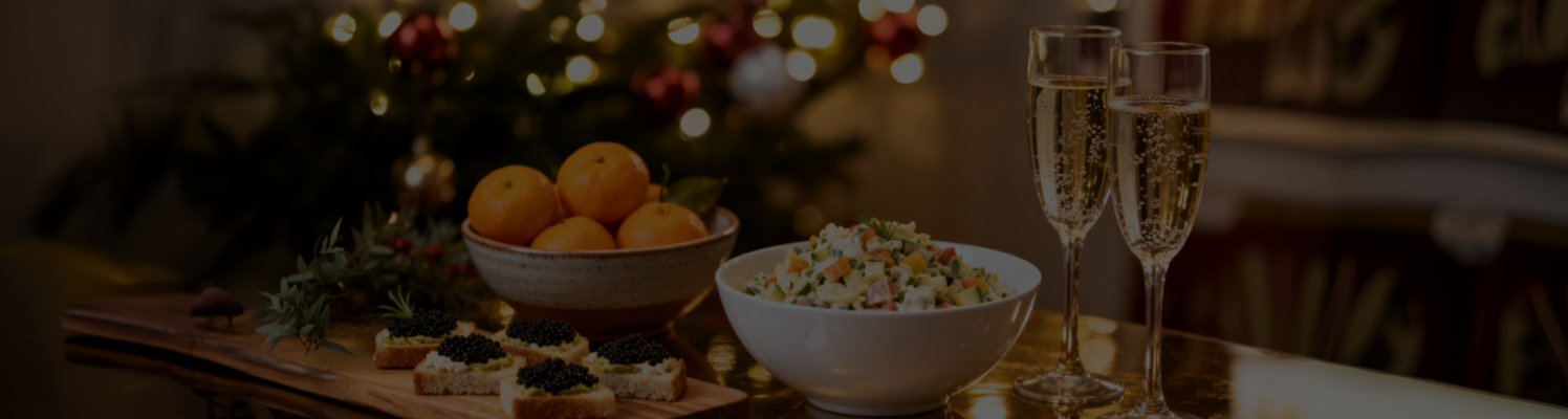 Новогодний стол из книг