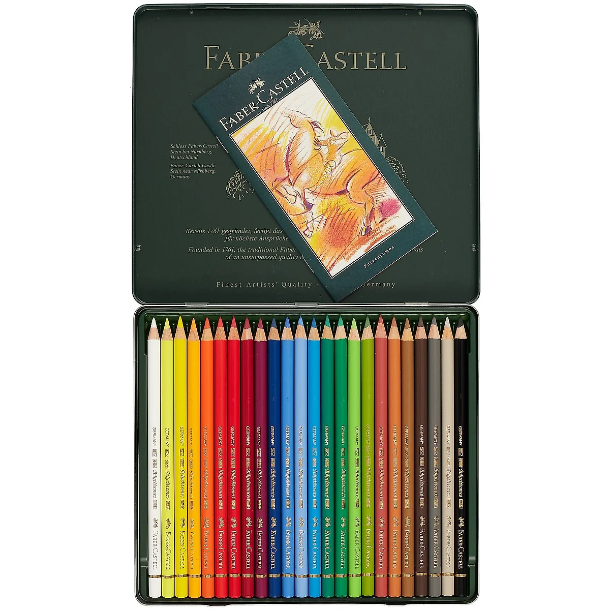 Цветные карандаши «Polychromos», Faber-Castell, 24 цвета (219431) купить по  низкой цене в интернет-магазине «Читай-город»