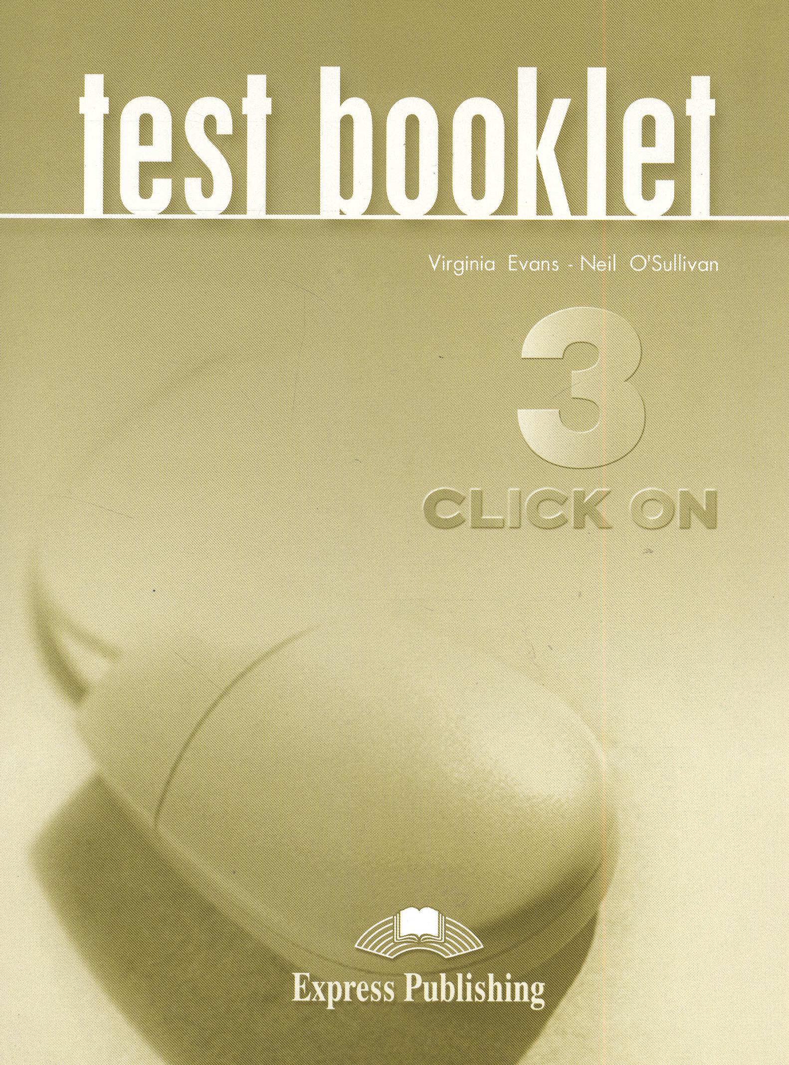 Click on 3: Test booklet