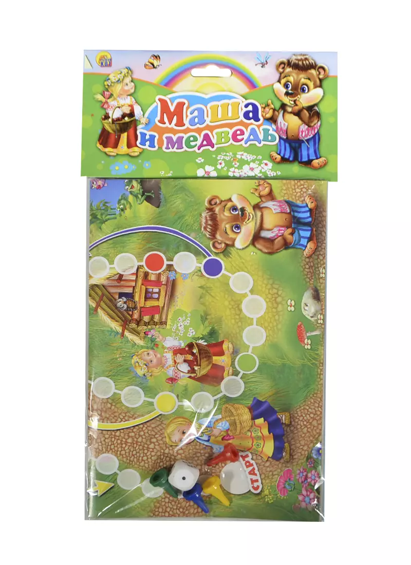 Игра настольная, Рыжий Кот, Мини-игры Маша и Медведь ИН-7167 (2416381)  купить по низкой цене в интернет-магазине «Читай-город»