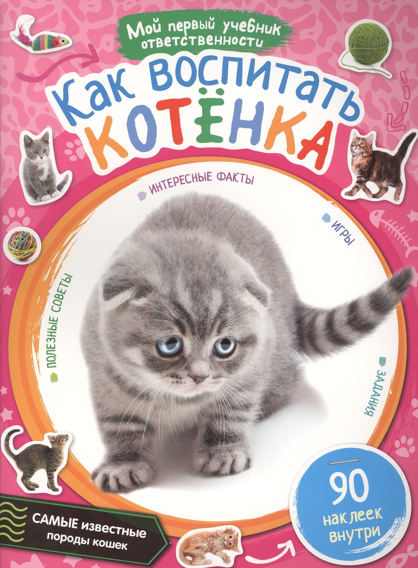 

Как воспитать котёнка + 90 наклеек внутри