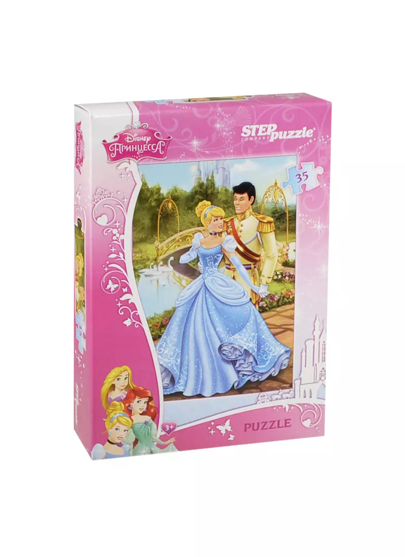 Пазл Disney Золушка Step puzzle 35эл., 33*23см 91129 (2446460) купить по  низкой цене в интернет-магазине «Читай-город»