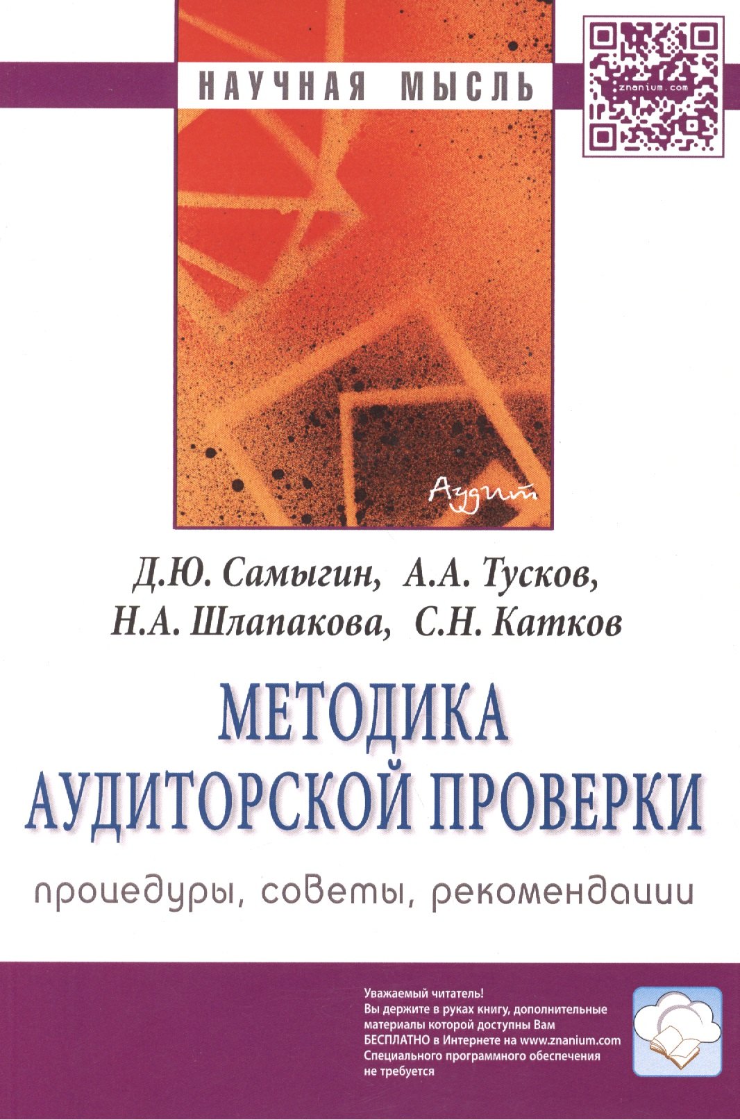 

Методика аудиторской проверки Процедуры советы рекомендации (мНМ) Самыгин