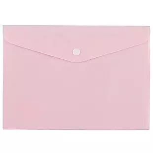 Папка-конверт А5 на кнопке "Pastel" пластик 0.18мм, ассорти  — 249341 — 1