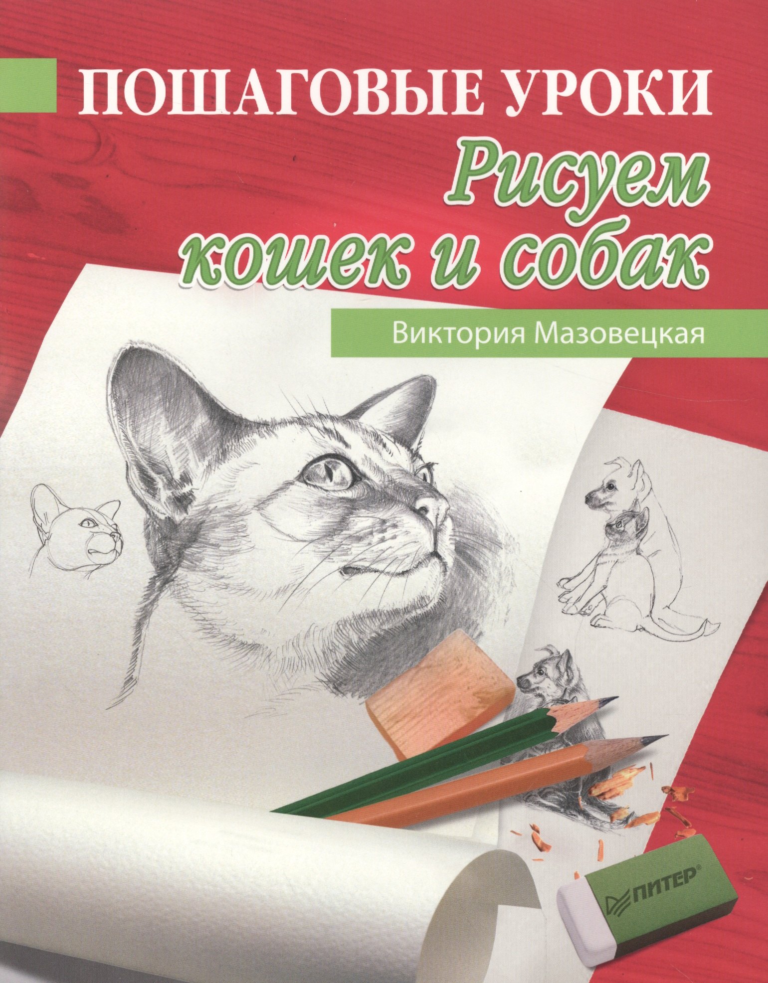 

Пошаговые уроки рисования. Рисуем кошек и собак