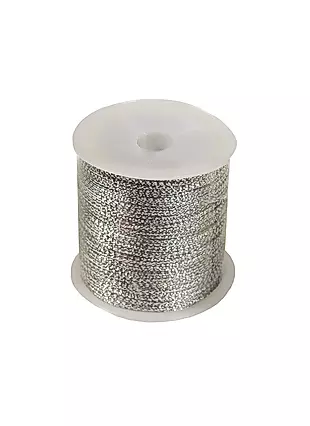 Веревка для декора на бобине 20м серебро — 2524506 — 1
