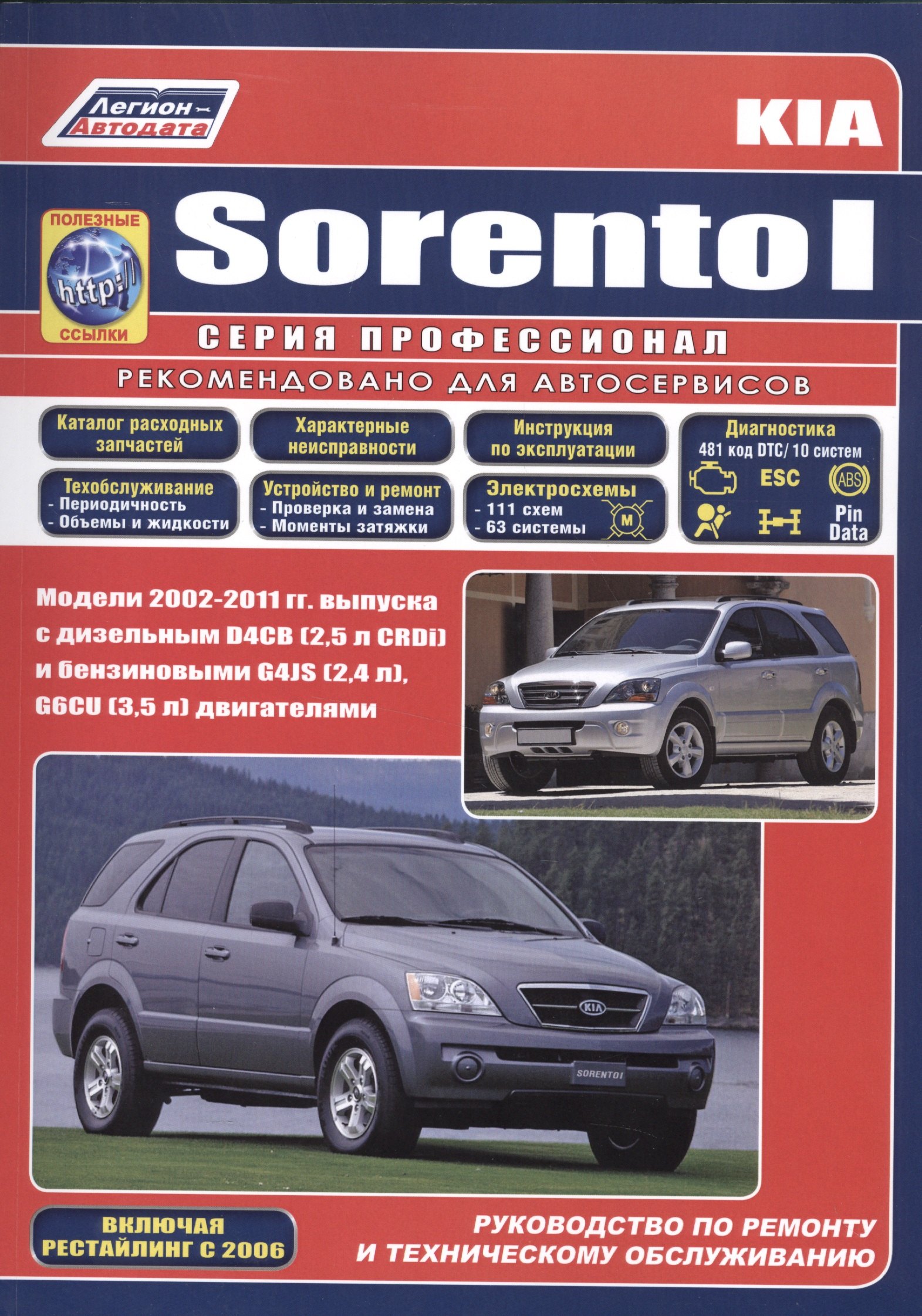 

Кia Sorento модели с 2002 г.выпуска