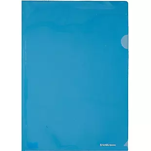 Папка-уголок А4 "Glossy Classic" пластик, синий, Erich Krause — 259703 — 1