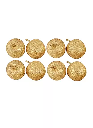 Искусственный декор Яблоки золотые в пакете с подвесом , 8 шт — 2644146 — 1