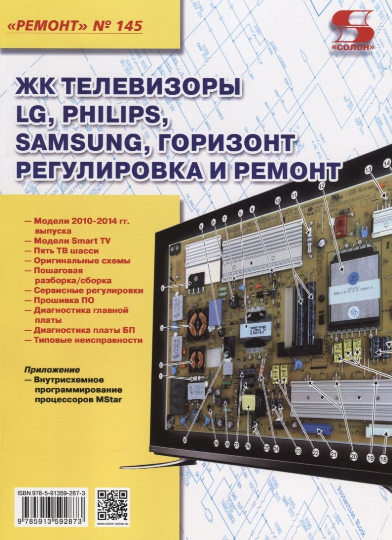 

Ремонт Вып.145 ЖК телевизоры LG PHILIPS SAMSUNG ГОРИЗОНТ Регулир. и рем. (м)