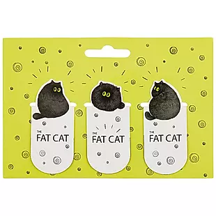 Магнитные закладки «Fat cat», 3 штуки — 2705265 — 1