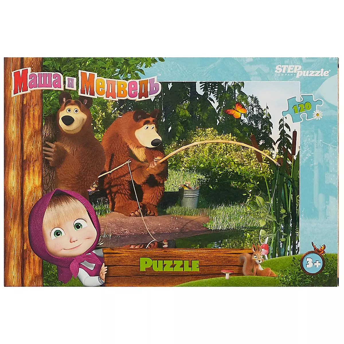 Пазл Маша и Медведь - 2 Step puzzle 120эл. 75160 (2740809) купить по низкой  цене в интернет-магазине «Читай-город»