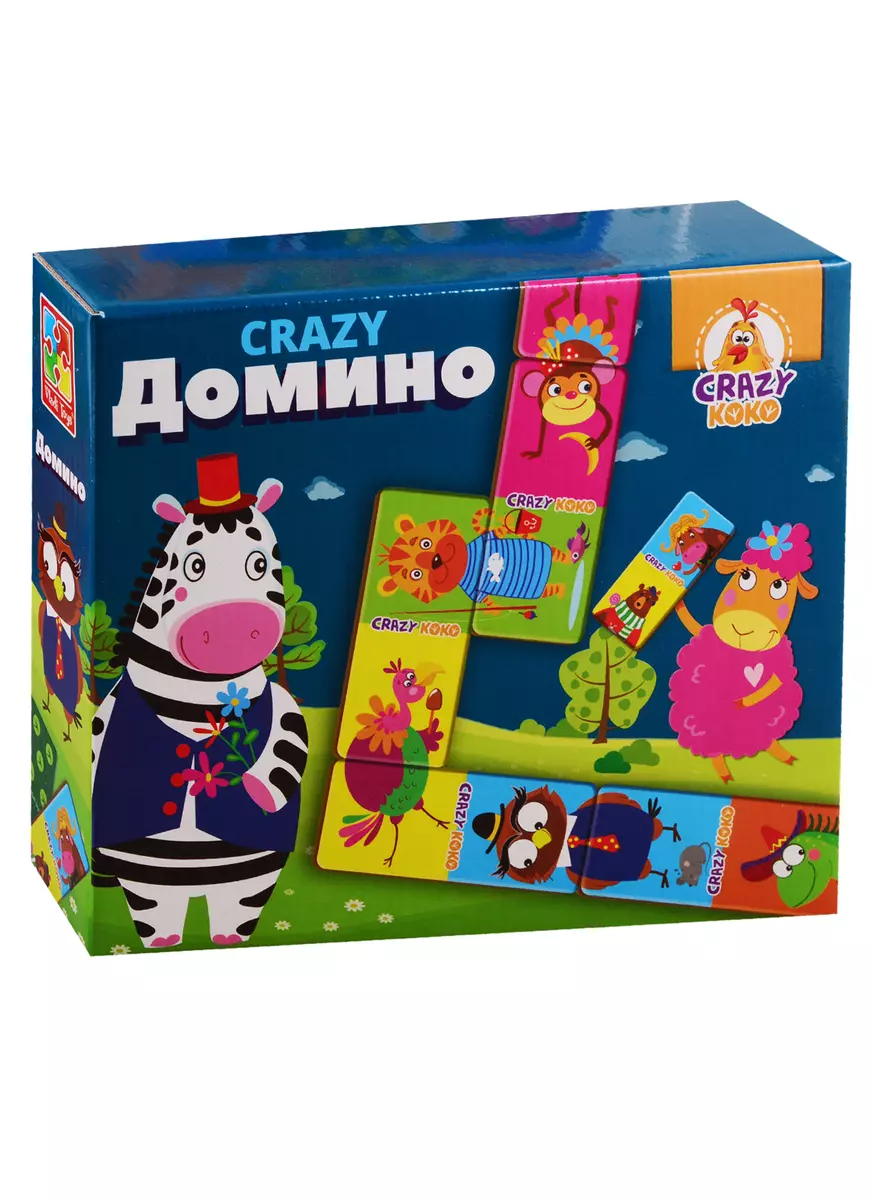 Настольная игра Vladi Toys CRAZY Домино (2789795) купить по низкой цене в  интернет-магазине «Читай-город»