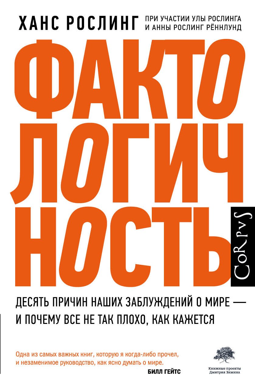 ханс рослинг фактологичность Рослинг Ханс Фактологичность. Десять причин наших заблуждений о мире - и почему все не так плохо, как кажется