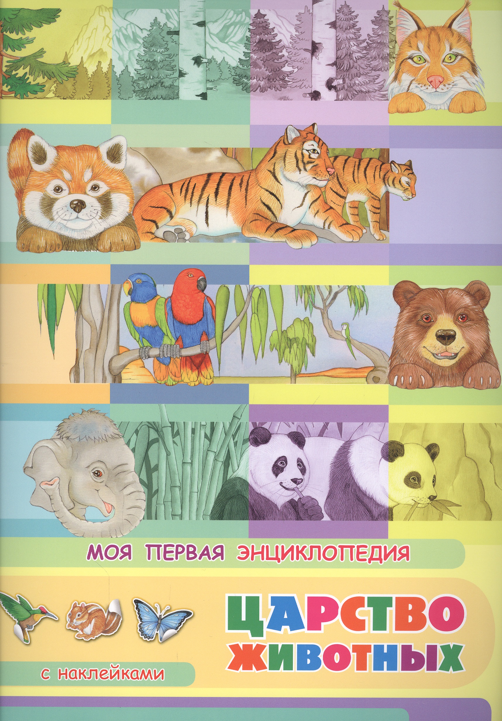 Царство животных. Моя первая энциклопедия с наклейками моя первая энциклопедия с наклейками лесные звери