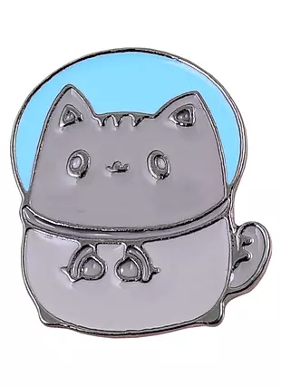 Значок Pin Joy Котик-космонавт (металл) — 2829152 — 1