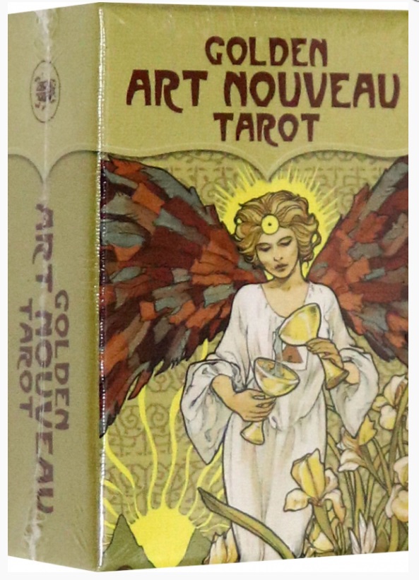 карты таро золотое арт нуво Массагли Джулия Ф. Golden art nouveau tarot (78 Gold Print Tarot Cards with Instructions)