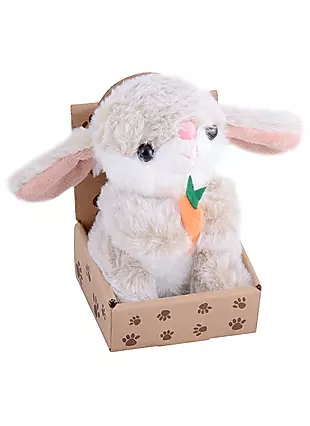 Кролик с морковкой в крафт коробке (12-01568-574) — 2869455 — 1