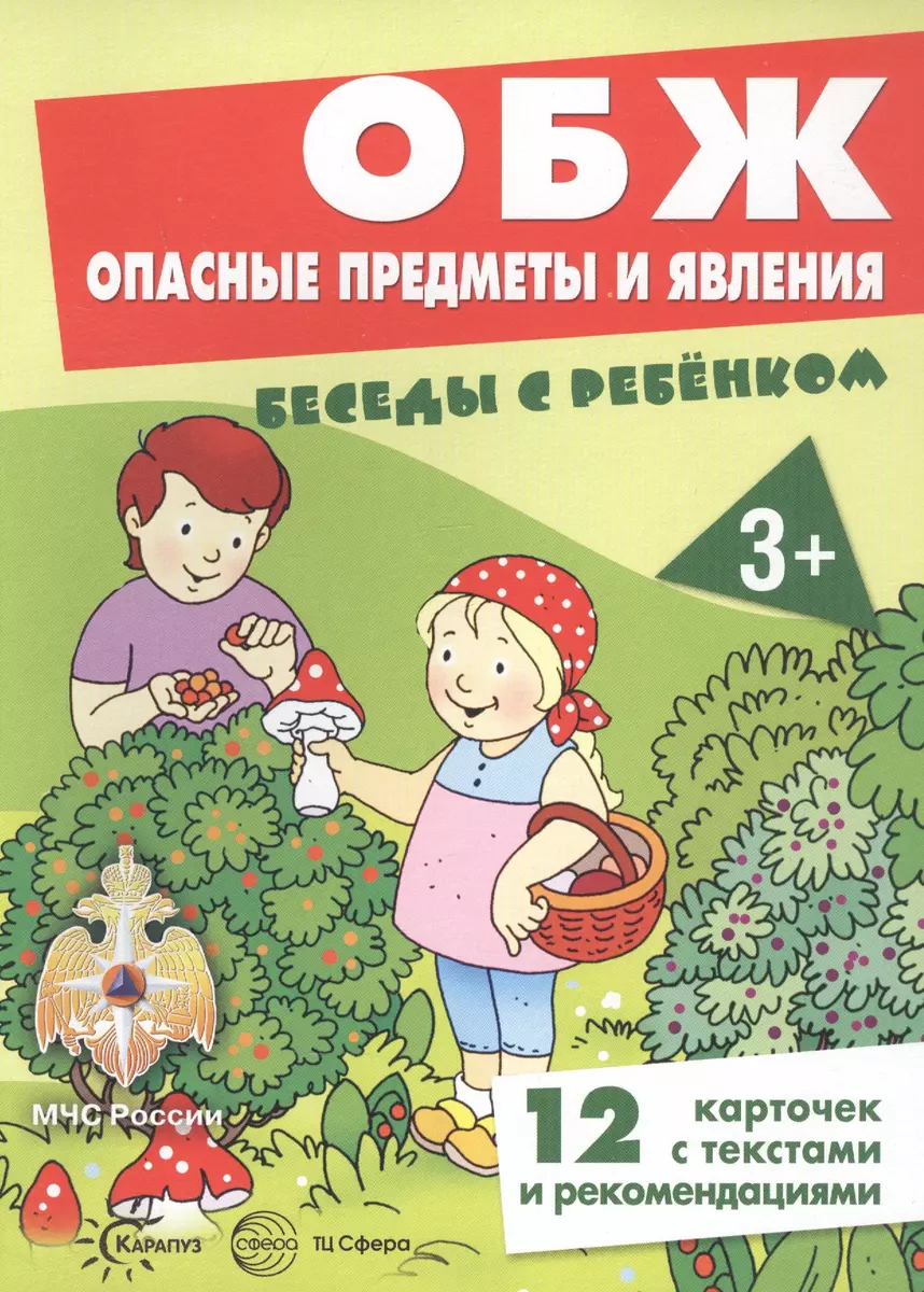 ОБЖ. Опасные предметы и явления. Беседы с ребенком. 12 карточек с текстами  и рекомендациями - купить книгу с доставкой в интернет-магазине  «Читай-город». ISBN: 978-5-99-492911-7