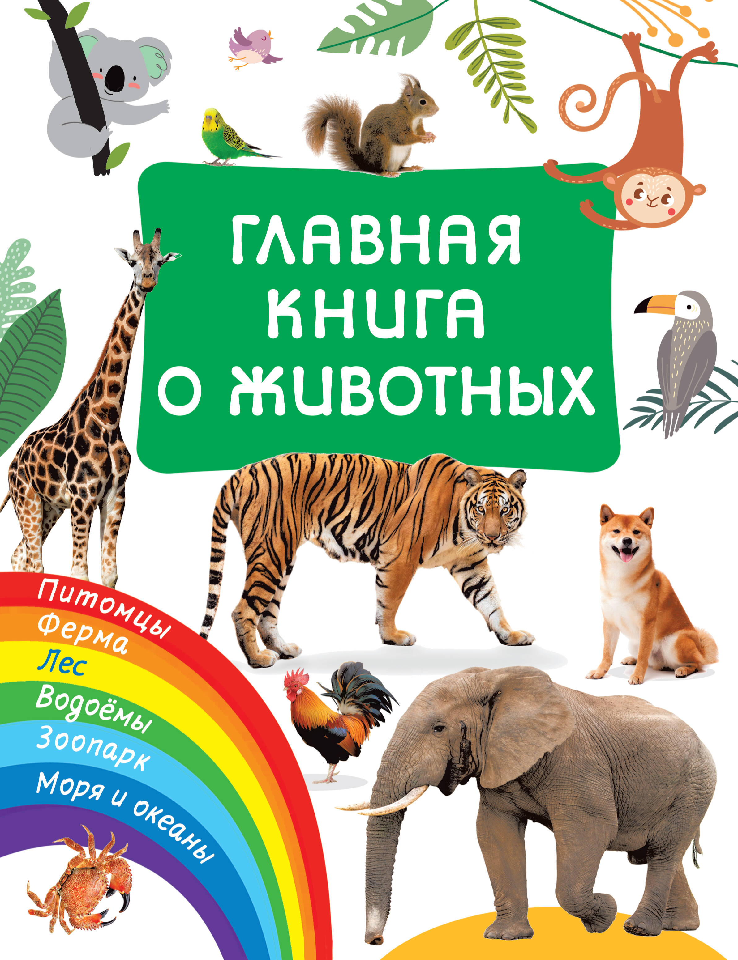 Главная книга о животных книга детская с животными в твердом переплете для раннего развития