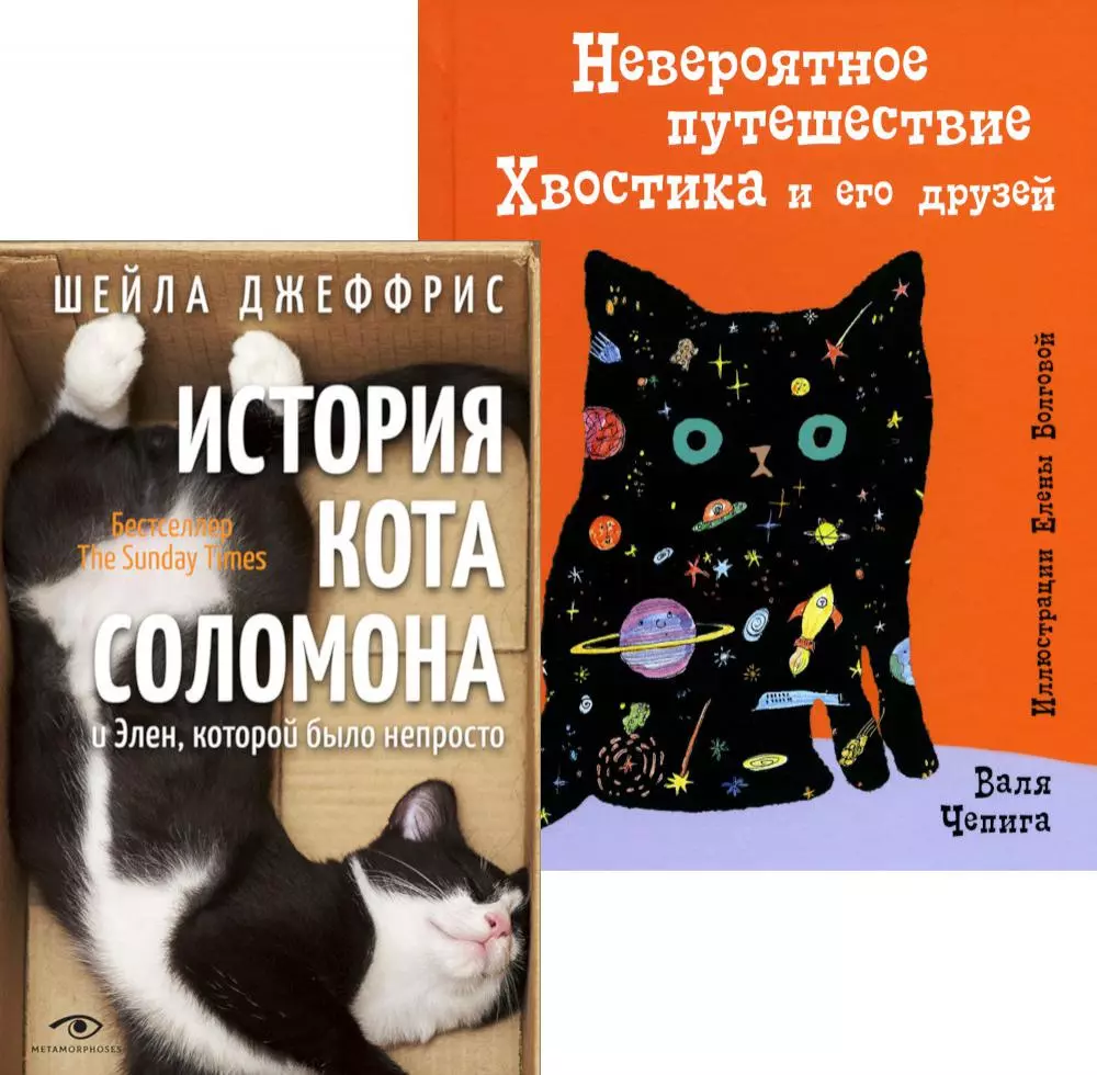 Книги про котиков для всей семьи (комплект из 2 книг) книги суперлабиринты комплект из 2 книг