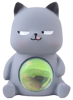 Светильник LED Котик (серый) (пластик) (12х10) (2962859) купить по ...