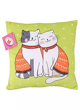 Мягкая игрушка подушка "Сплюшка. Сладкая парочка. Коты с шарфиком" — 2966380 — 1