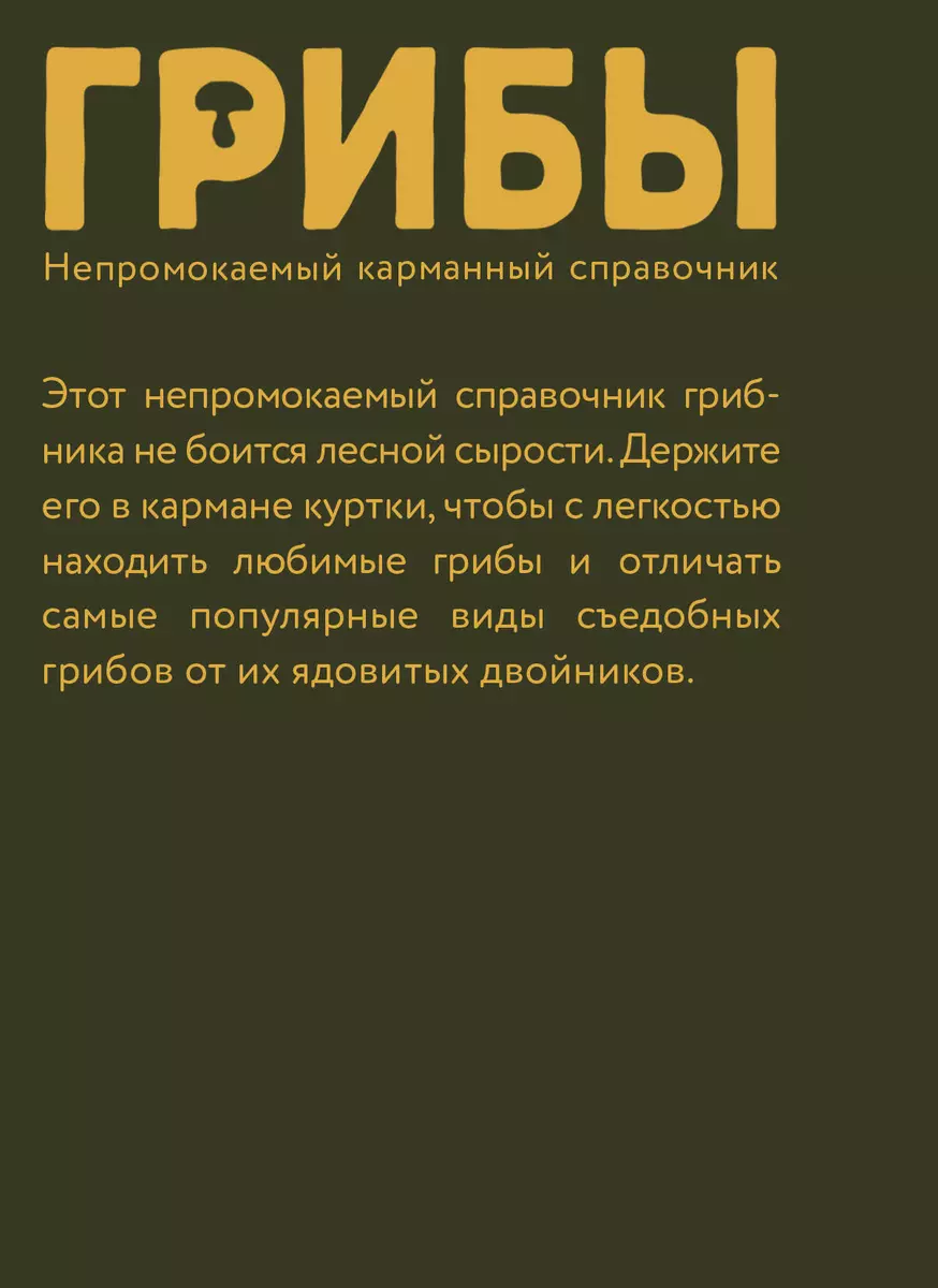 Грибы. Непромокаемый карманный справочник (Мария Сергеева) - купить книгу с  доставкой в интернет-магазине «Читай-город». ISBN: 978-5-17-156152-9