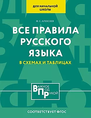 Все правила русского языка для начальной школы в схемах и таблицах — 3022845 — 1