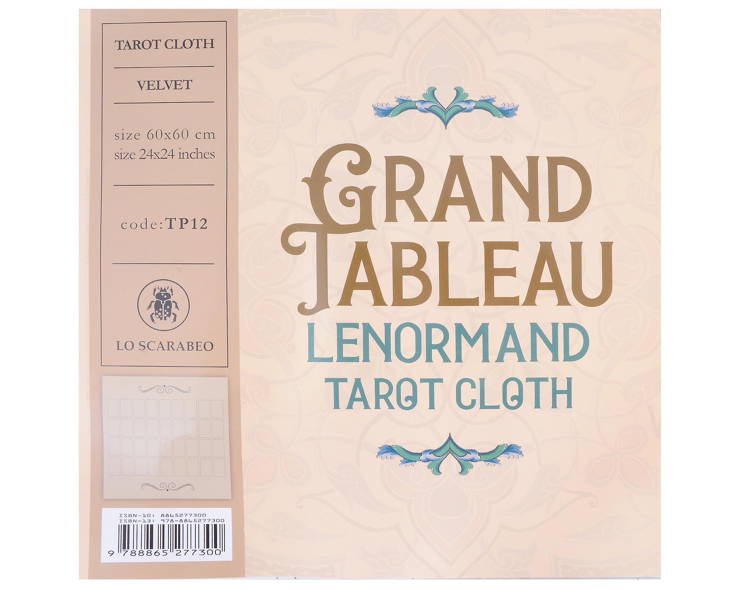 Grand Tableau Lenormand Tarot Cloth / Скатерть Гранд Табло Ленорман (60x60 см)