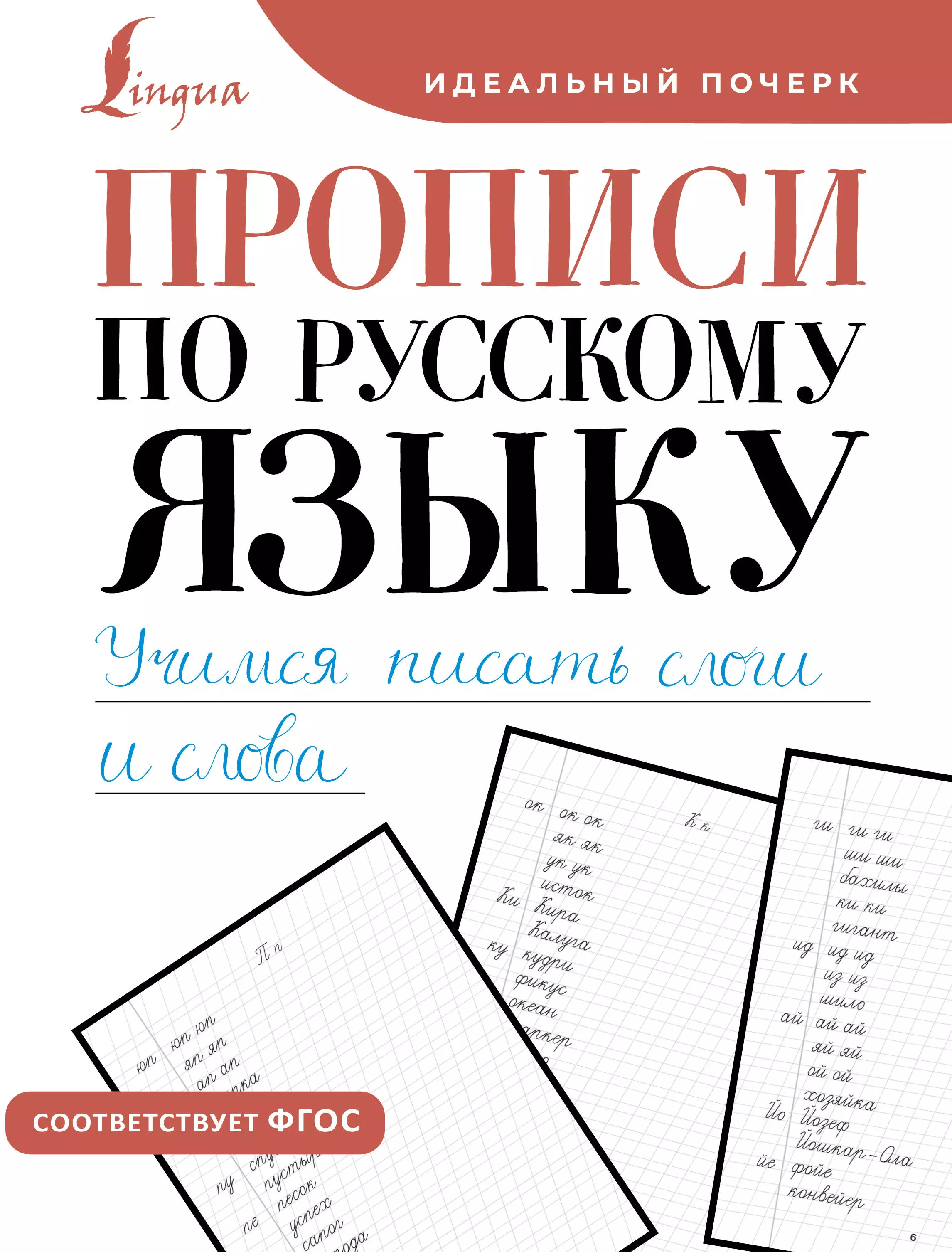 Прописи по русскому языку. Учимся писать слоги и слова прописи шаблон по русскому языку играя учимся писать