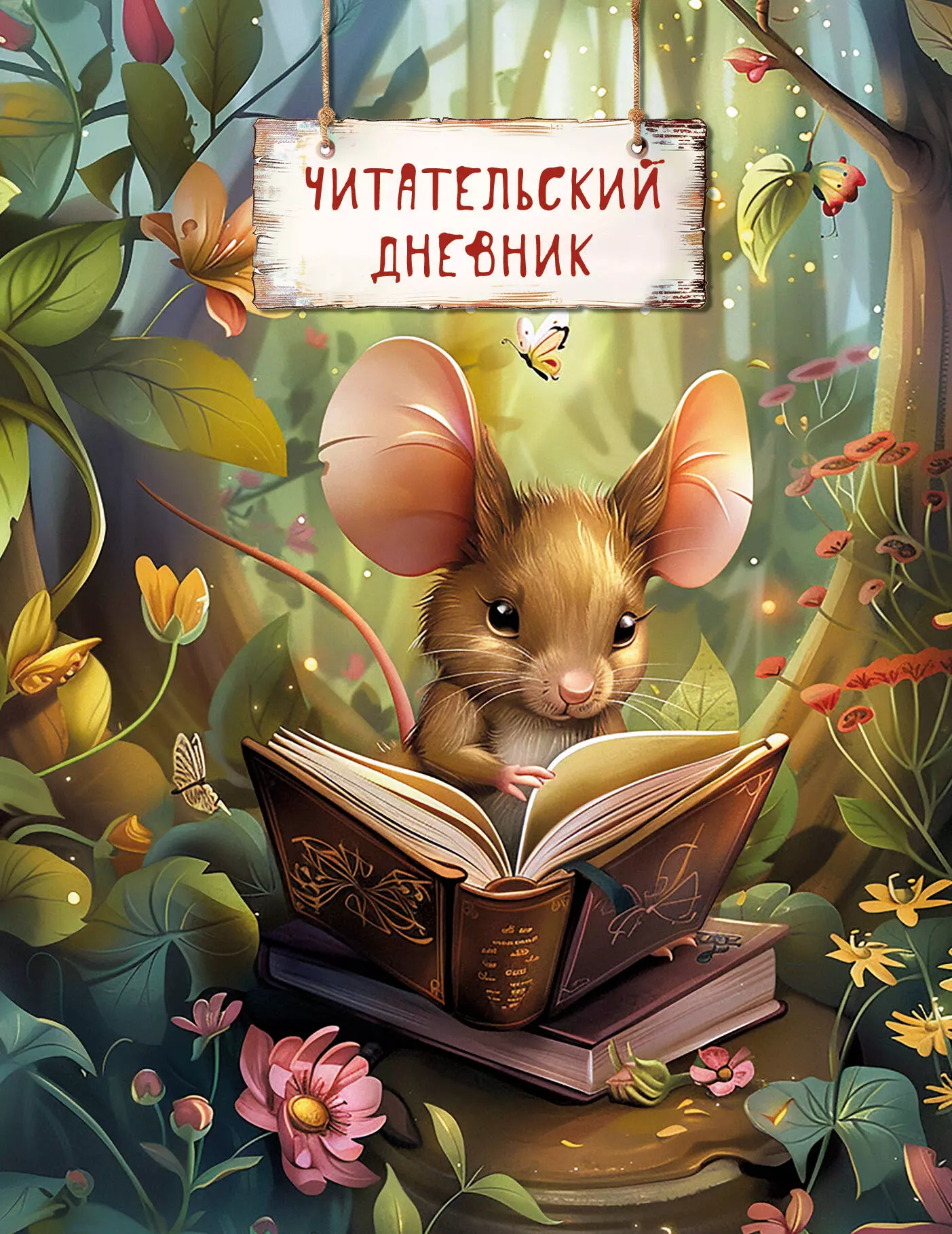 Читательский дневник. Волшебный лес (Мышка с книжкой)