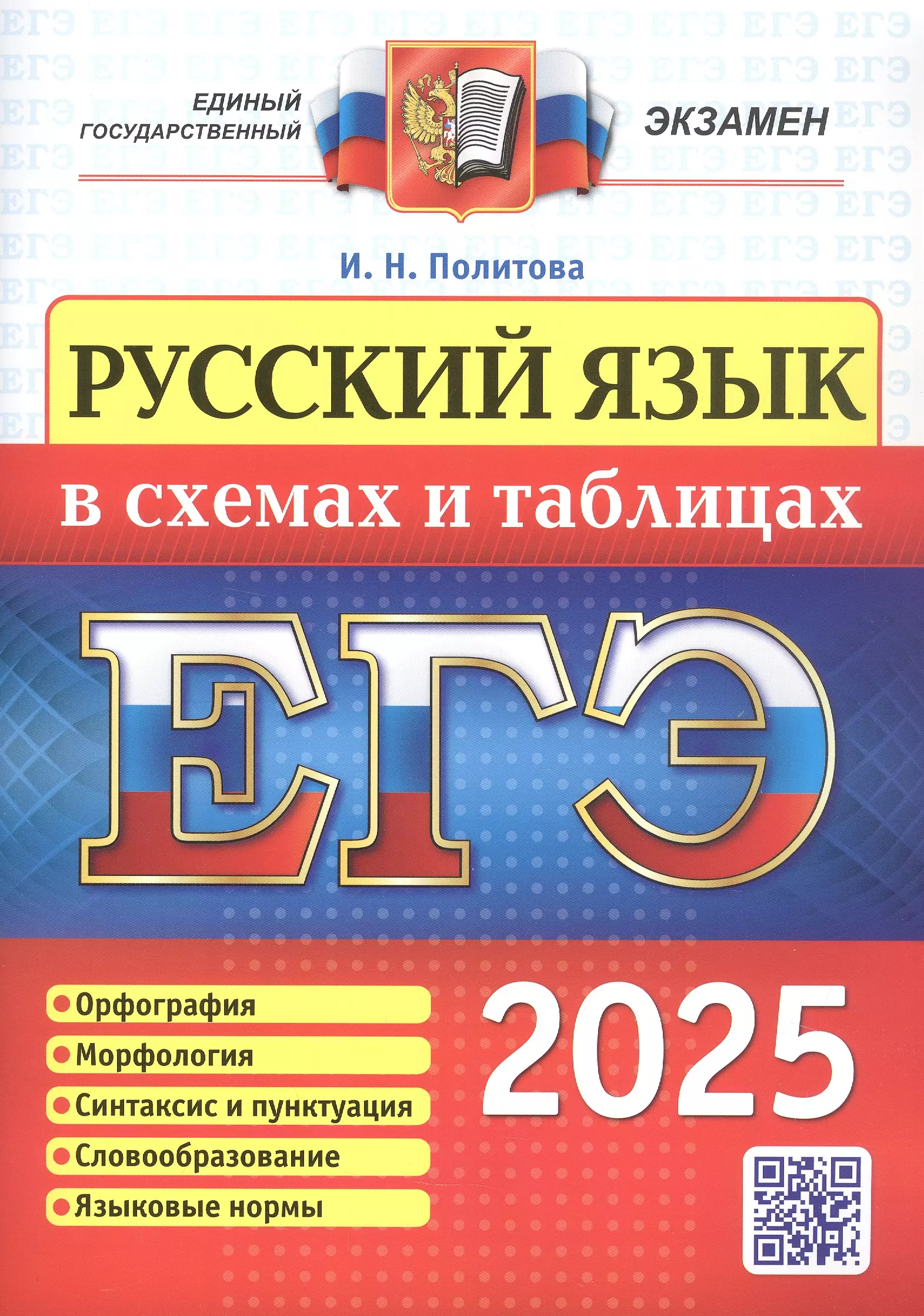 ЕГЭ 2025. Русский язык в схемах и таблицах. Орфография. Морфология. Синтаксис и пунктуация. Словообразование. Языковые нормы