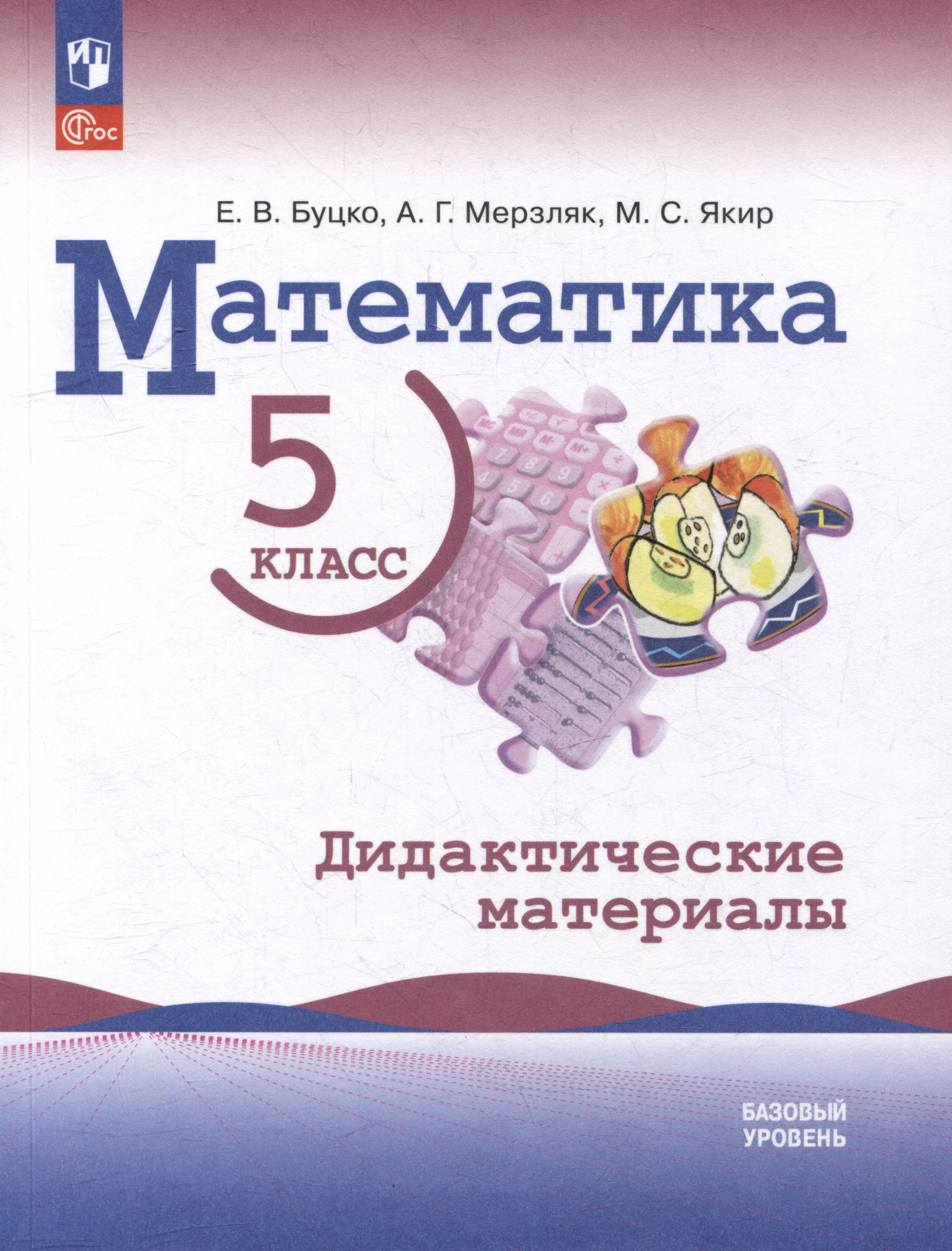 Математика: 5 класс: базовый уровень: Дидактические материалы: учебное пособие