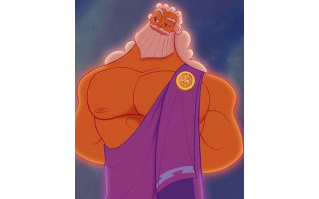 Зевс, верховный бог Олимпа. Мультфильм «Геркулес», 1997 год