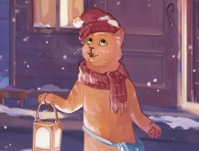 Рыжий кот Фута
