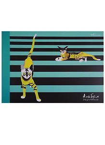 Альбом для рисования Unnika, "Коты (графика)", А4, 40 листов, на склейке