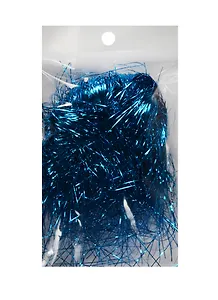 Дождик блестящий для декора в блистере 10гр голубой