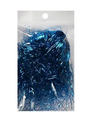 Дождик блестящий для декора в блистере 10гр голубой 2523144