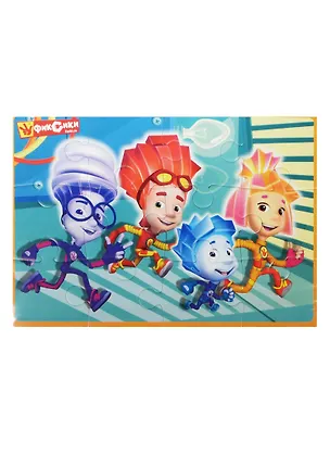 Мягкие пазлы А5 Фиксики (VT1103-23) (12 элементов) (4 мм) (235х165мм) (3+) (упаковка) 2492397