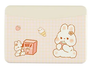 Чехол для карточек горизонтальный Kawaii  Зайки (ДКГ2023-132)