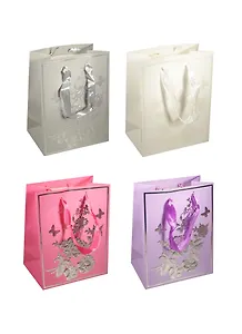 Пакет подарочный бумажный А4 26*32*12 "Букет в объеме", жен, мат. ламинат, Хансибэг